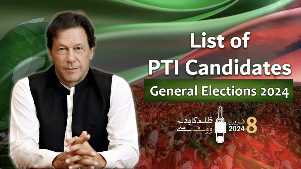 Elections 2024 List of PTI Candidates for Sindh Assembly Pakistan